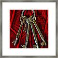 Gothic - Skeleton Keys Framed Print