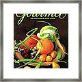 Gourmet Cover Featuring A Variety Of Fruit Framed Print