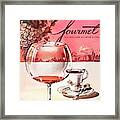 Gourmet Cover Illustration Of A Baccarat Balloon Framed Print