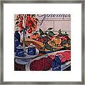 Gourmet Cover Of Tomatoes And Seasoning Framed Print