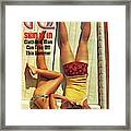 Gq Cover Of Couple Lying Face Down On Boat Deck Framed Print