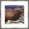 Grand Canyon In Winter Framed Print