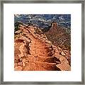 Grand Canyon South Kaibab Trail And Oneill Butte Vertical Framed Print