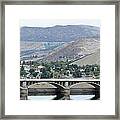 Grand Coulee Dam And Coulee City Framed Print