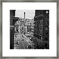 Grand Rapids 10 - Black And White Framed Print