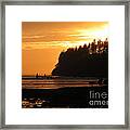 Grays Harbor Sunset I Framed Print