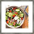 Greek Salad Framed Print
