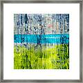 Green And Blue Framed Print
