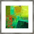 Green And Red #1 Framed Print