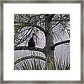 Green Cloudy Framed Print