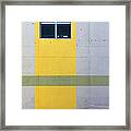 Green On Yellow Framed Print