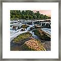 Green Rocks Framed Print