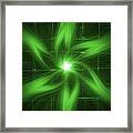 Green Swirl Framed Print