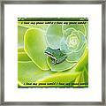 Green World Framed Print