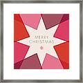 Greeting Card With Geometric Star. Framed Print