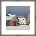 Grey Barn Framed Print