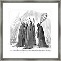 Grim Reapers Stand In A Circle Framed Print