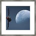 Gripen Moon Framed Print