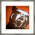Grizzly Bear Graffiti Framed Print