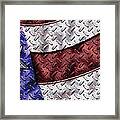 Grunge Flag Framed Print