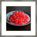 Gummi Raspberries Framed Print