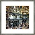 Hagia Sophia Interior Framed Print