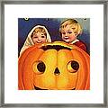 Halloween Greeting Framed Print