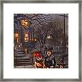 Halloween Trick Or Treat Framed Print