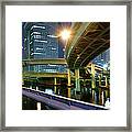 Hamazakibashi Junction Framed Print