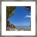 Hammock On The Beach British Virgin Islands Framed Print