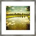 Hampton Court The Great Fountain Garden Curved Canal Framed Print