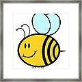 Happy Bee Framed Print