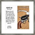 Happy Birthday Colt 45 Peacemaker 1 Of 8 Framed Print