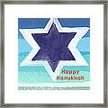 Happy Hanukkah Card Framed Print