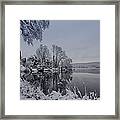 Happy Holidays From Lake Musconetcong Framed Print