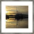 Harbor Sunset Framed Print