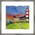 Harbour Town 18th Sc Framed Print