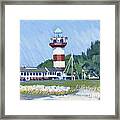 Putting In Harbour Town Framed Print