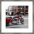 Harley Davidson At Monterey Cannery Row California 5d24765 Framed Print