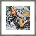 Harley Girl Framed Print