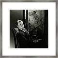Harold Nicolson Sitting On A Chair Framed Print