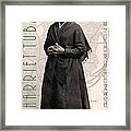 Harriet Tubman The Underground Railroad 20140210v2 With Text Sepia Framed Print