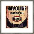 Havoline Motor Oil Can Framed Print