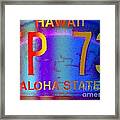 Hawaii Aloha State Framed Print