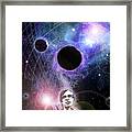 Hawking And Black Holes Framed Print