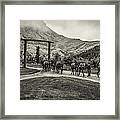 Heading Into The Mountains Framed Print