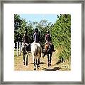 Heading To The Cross Country Course Framed Print
