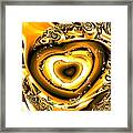 Heart Of Gold Framed Print