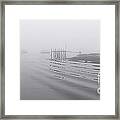 Heavy Fog And Gentle Ripples Framed Print