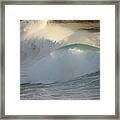 Heavy Surf At Carmel River Beach Framed Print